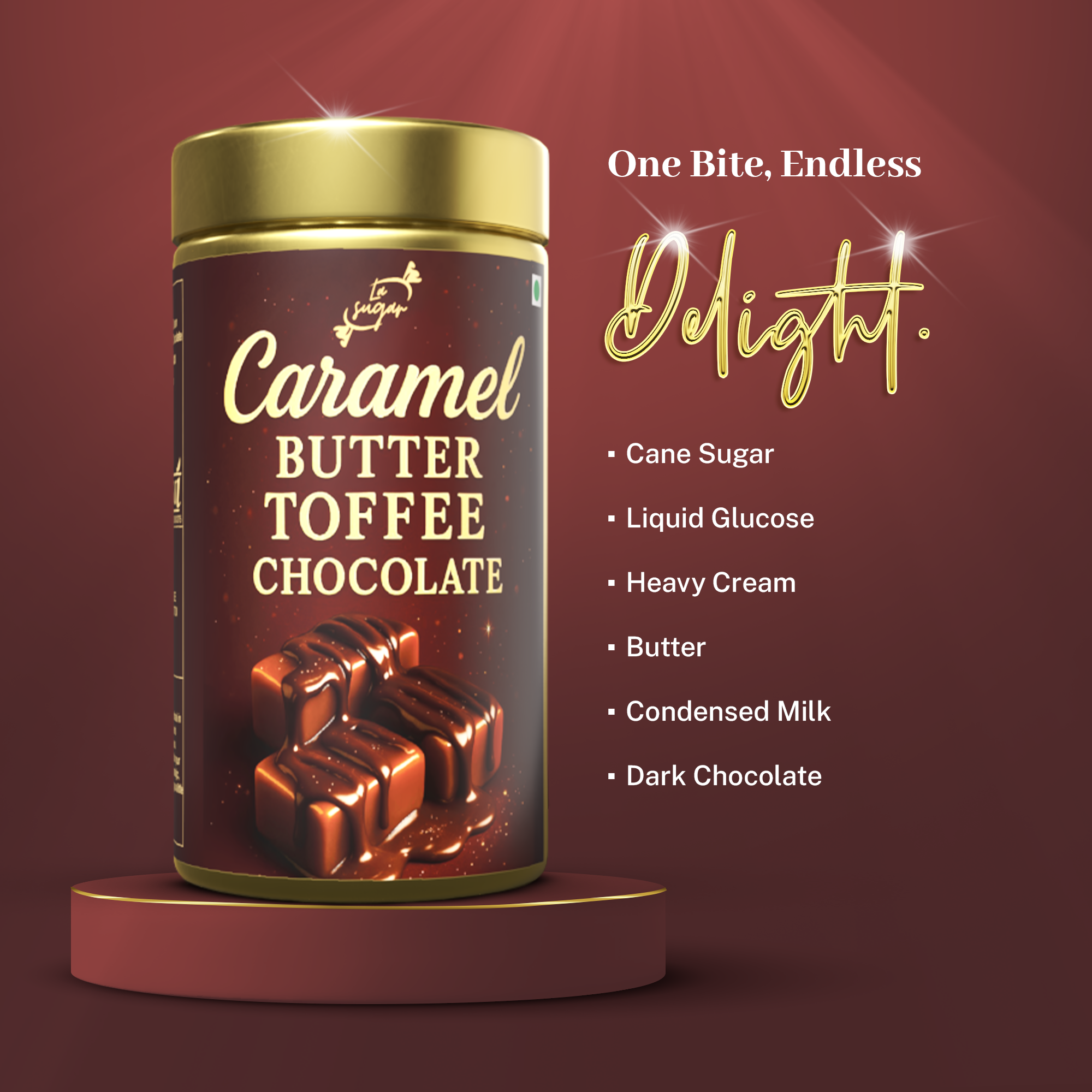 Chocolate Caramel Creamy Butter Toffee