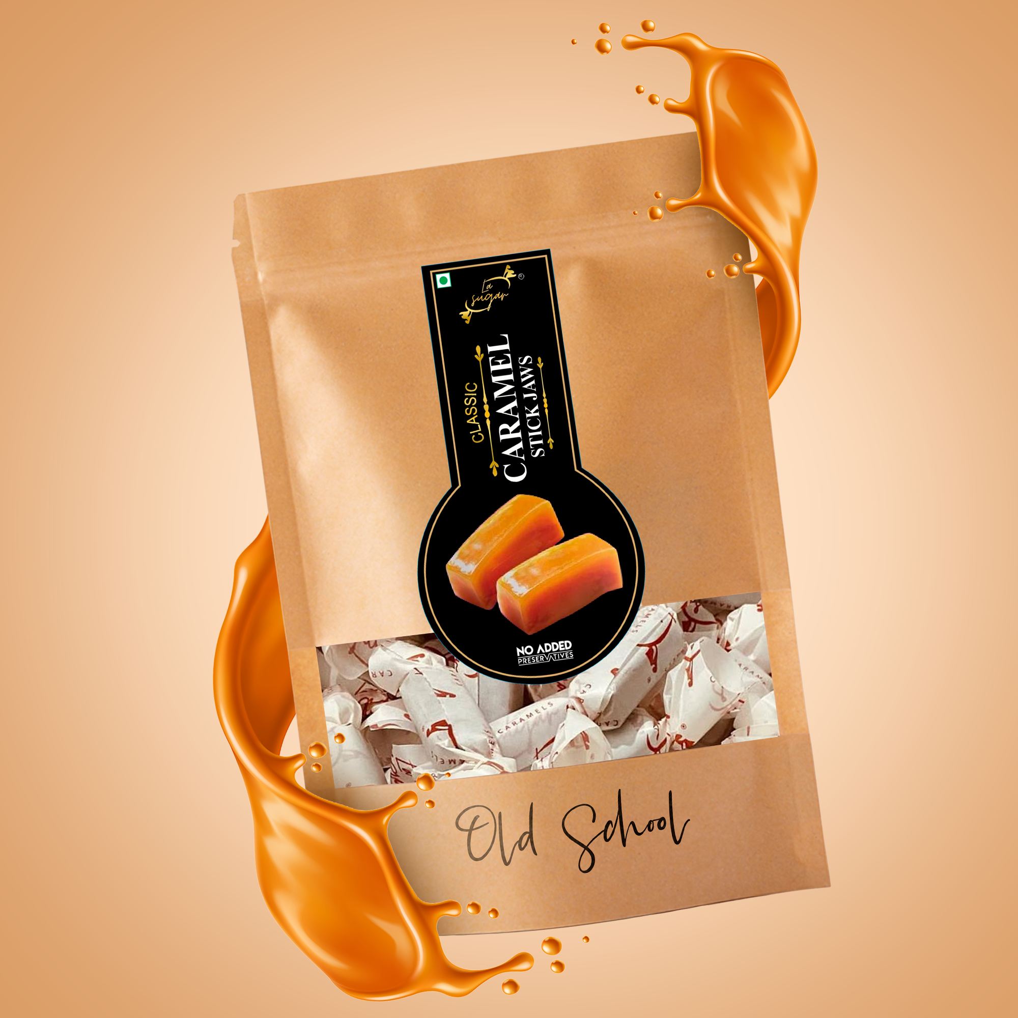 LASUGAR Caramel Original Butter Toffee | Stick Jaws | Money Saver Pack