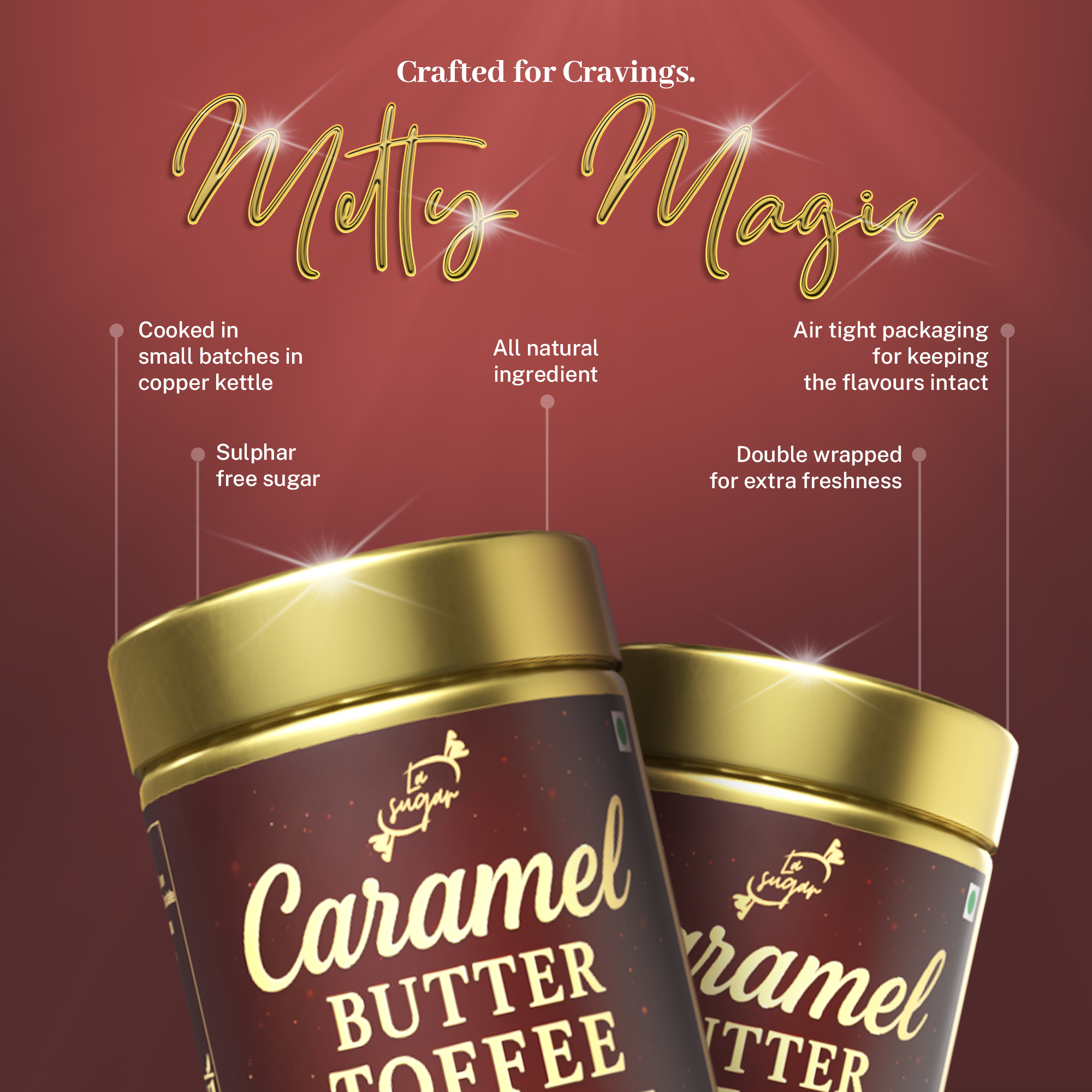 Chocolate Caramel Creamy Butter Toffee